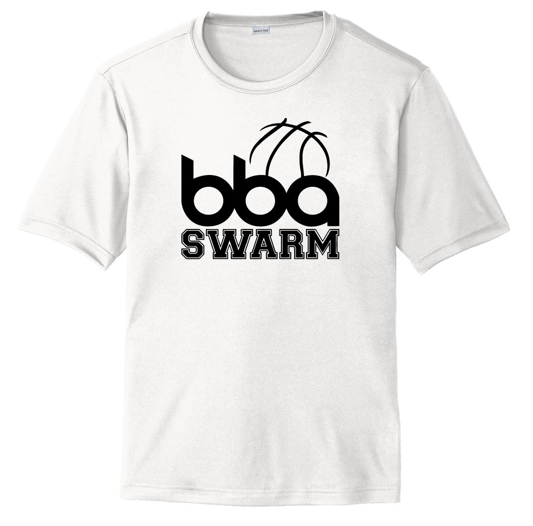 BBA Swarm White S/S Warm Up Shirt