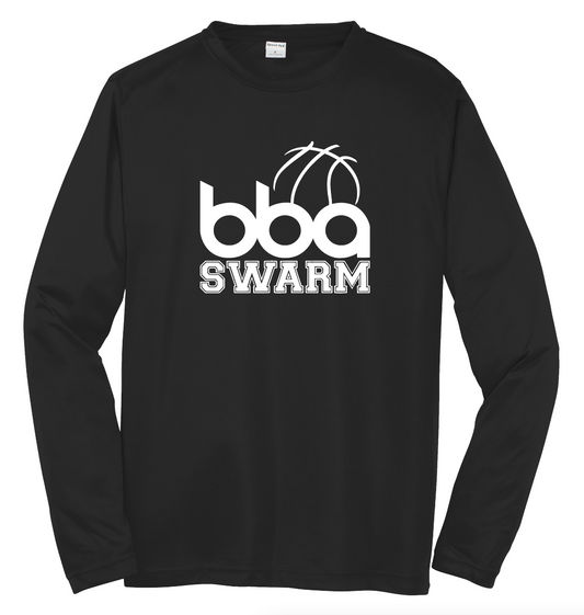 BBA Swarm Black L/S Warmup Shirt